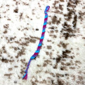 Blue, Purple, and Pink Friendship Bracelet
